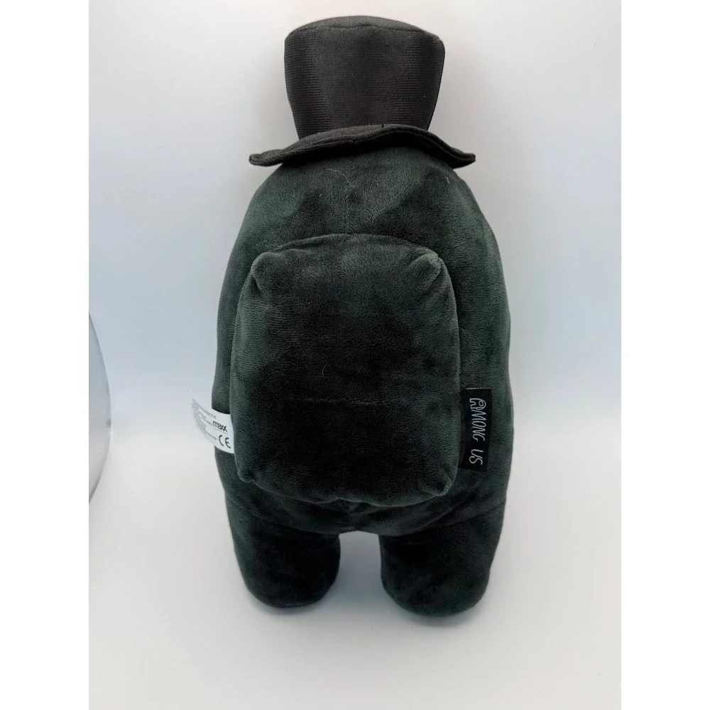 Toikido‎ Among Us Plush Grey Crewmate with Black Top Hat and Crow Beak 10540